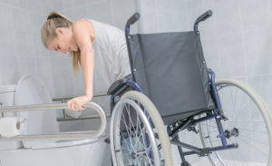 Aging in place remodeling includes installing grab bars and increasing wheelchair accessibility